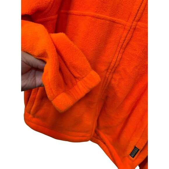 Fieldline Fleece Men’s XL Blaze Safety Orange Full Zip Jacket Polyester - Picture 5 of 8